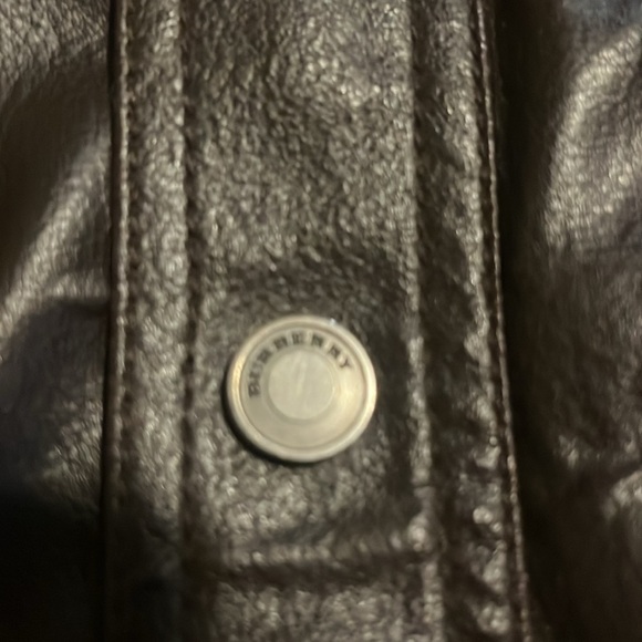Vintage Burberry Leather Bomber Jacket - Picture 5 of 9